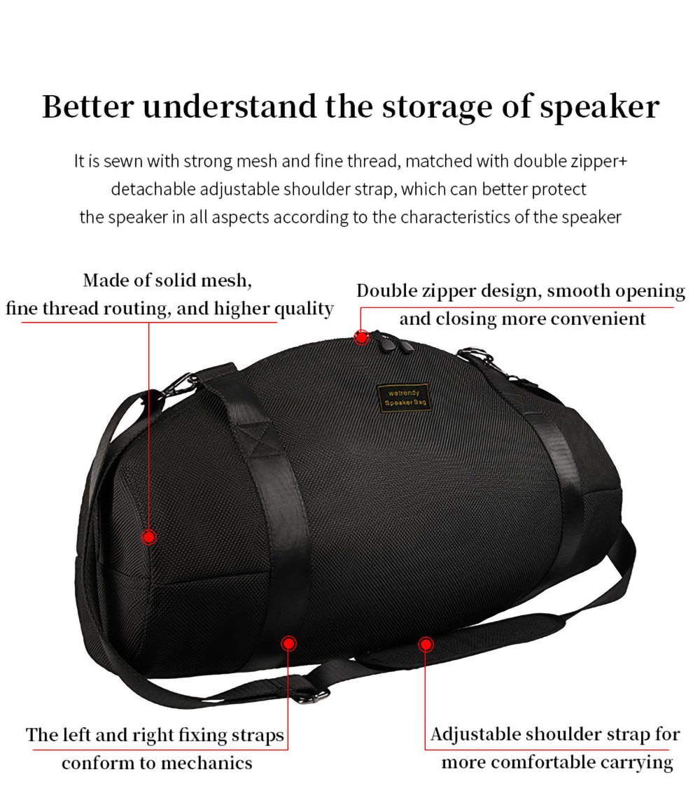 Sound Transmission Storage Bags for JBL BOOMBOX 2/3 Generation Speaker Outer Box Outdoor Portable Travel Carrying Case Sound Transmission Storage Bags for JBL BOOMBOX 2/3 Generation Speaker Outer Box Outdoor Portable Travel Carrying Case