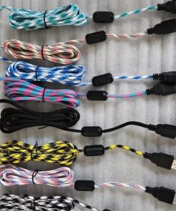 Alternative view of Nylon Braided USB Cable Extension Cord For Glorious Model O D Mouse