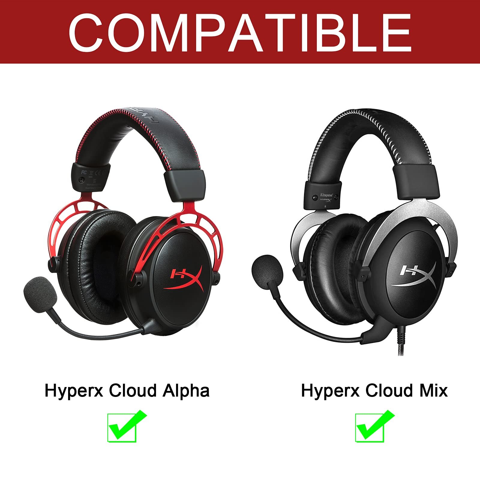 Nylon Braided OFC Replacement Aux 3.5mm Cable Extension Cord for Kingston HyperX Cloud Mix Alpha S Gaming Headsets Headphones