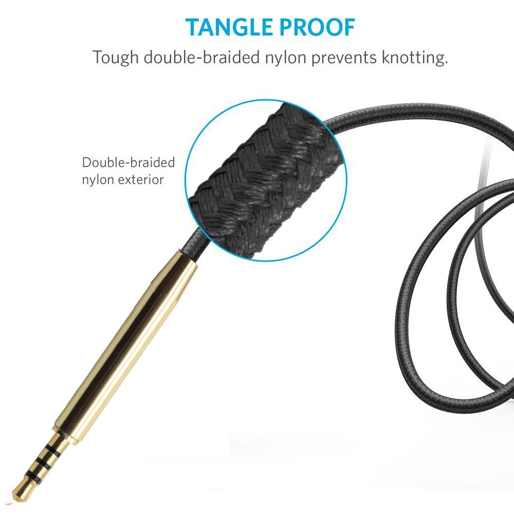 OFC Replacement Nylon Braided Cable Extension Cord For JBL Tune 500BT 510BT 600BTNC 660BTNC 760NC 700BT 710BT 750BTNC Headphones