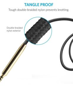 Alternative view of OFC Nylon Braided Cable Extension Cord For JBL Tune 500BT 510BT 600BTNC 660BTNC 760NC 700BT 710BT 750BTNC Headphones