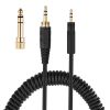 6.35mm Spring Coiled Cable Extension Cord For Sennheiser HD 4.30i 4.30G 4.40BT 4.50BTNC 400S 450BT 458BT Headphones