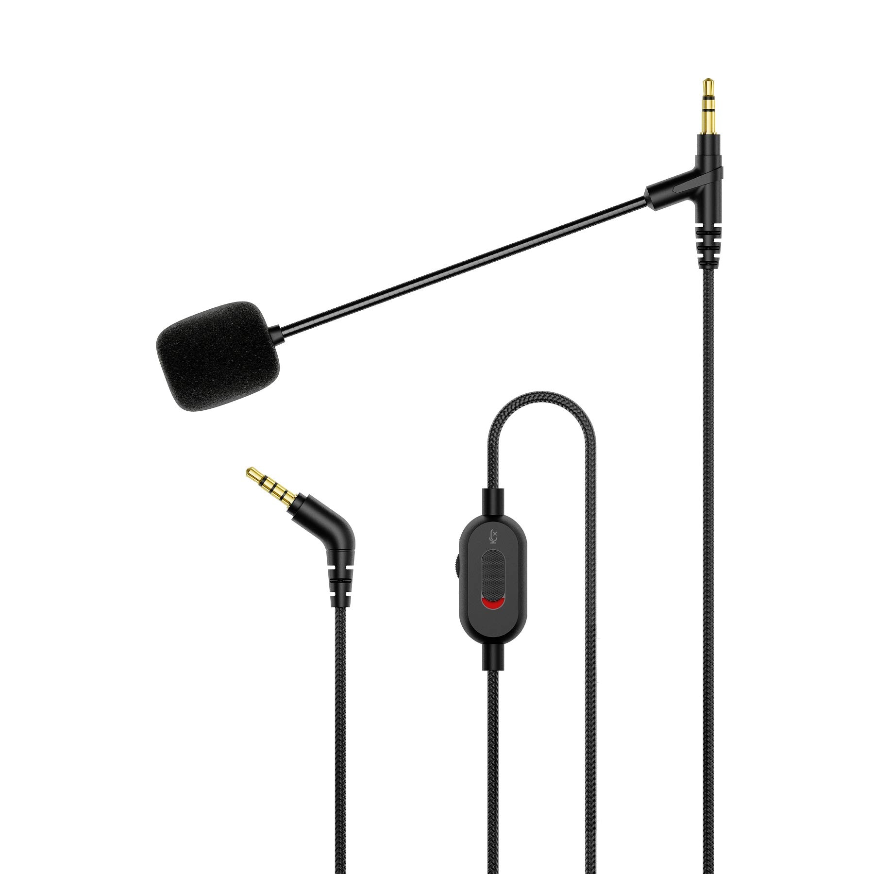 OFC Replacement Braided Cable With External Microphone For Sony WH-1000XM5 WH-1000XM4 WH-1000XM3 WH-1000XM2 MDR-1000X Headphones