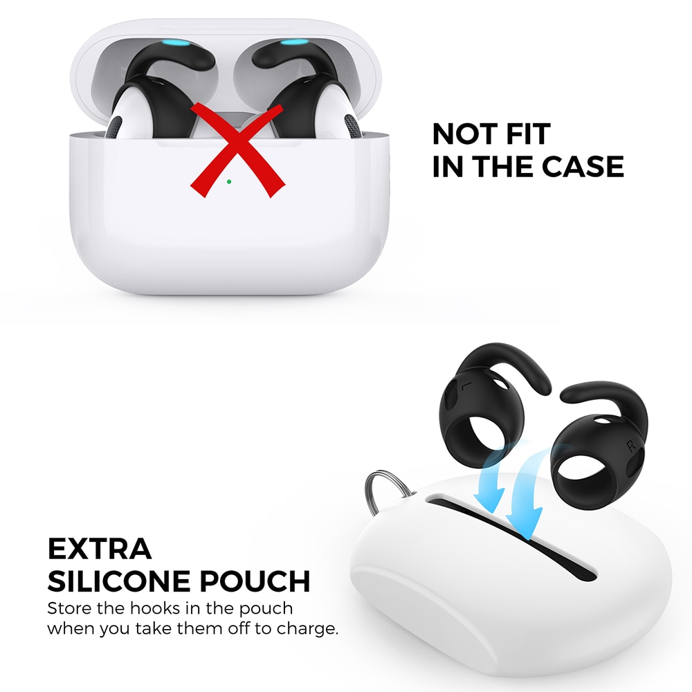 3Pairs Silicone Ear Hook for Apple Airpods Pro2 Ear Cap Airpods Pro 2nd Gen TWS Earbuds Tips Anti-Slip Anti-Drop 3Pairs Silicone Ear Hook for Apple Airpods Pro2 Ear Cap Airpods Pro 2nd Gen TWS Earbuds Tips Anti-Slip Anti-Drop