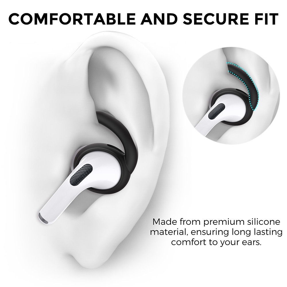 3Pairs Silicone Ear Hook for Apple Airpods Pro2 Ear Cap Airpods Pro 2nd Gen TWS Earbuds Tips Anti-Slip Anti-Drop 3Pairs Silicone Ear Hook for Apple Airpods Pro2 Ear Cap Airpods Pro 2nd Gen TWS Earbuds Tips Anti-Slip Anti-Drop