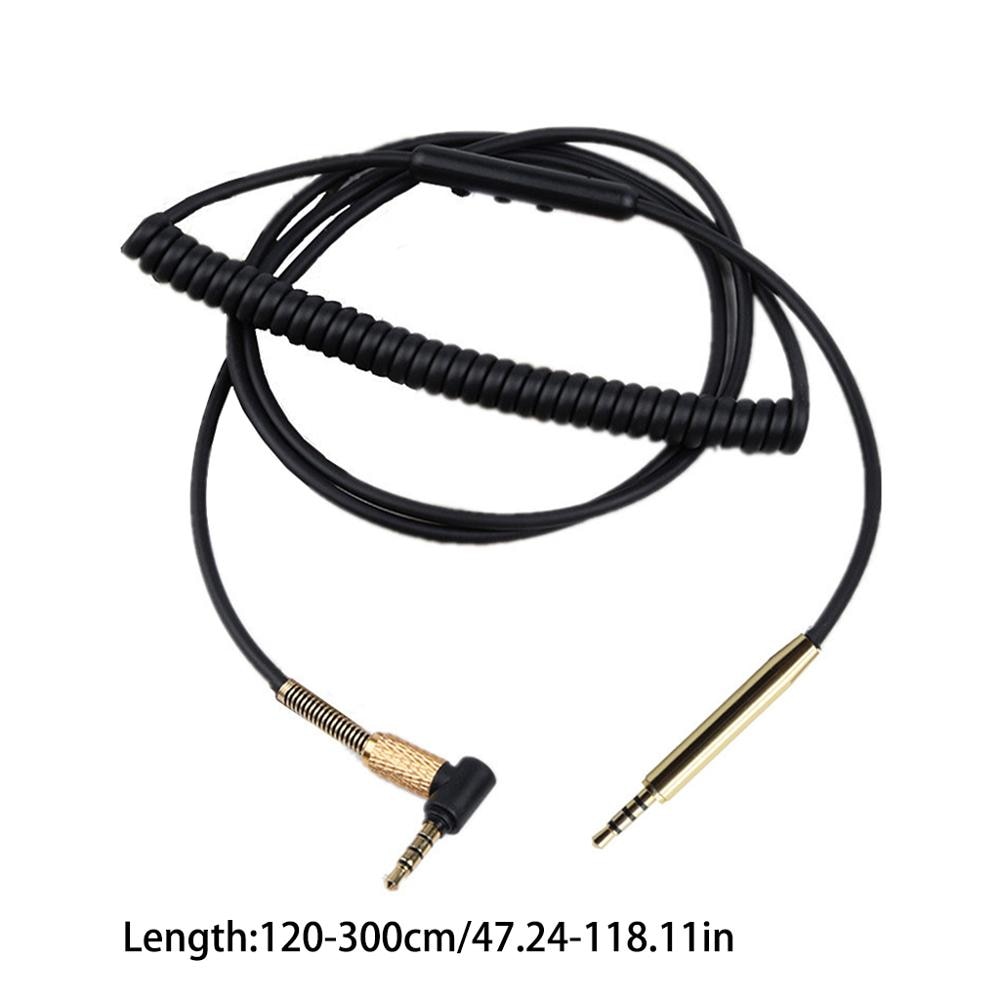 Spring Coiled Replacement Cable Extension Cord For Shure Aonic 40 50 Bluetooth Wireless Noise Cancelling Headphones Spring Coiled Replacement Cable Extension Cord For Shure Aonic 40 50 Bluetooth Wireless Noise Cancelling Headphones