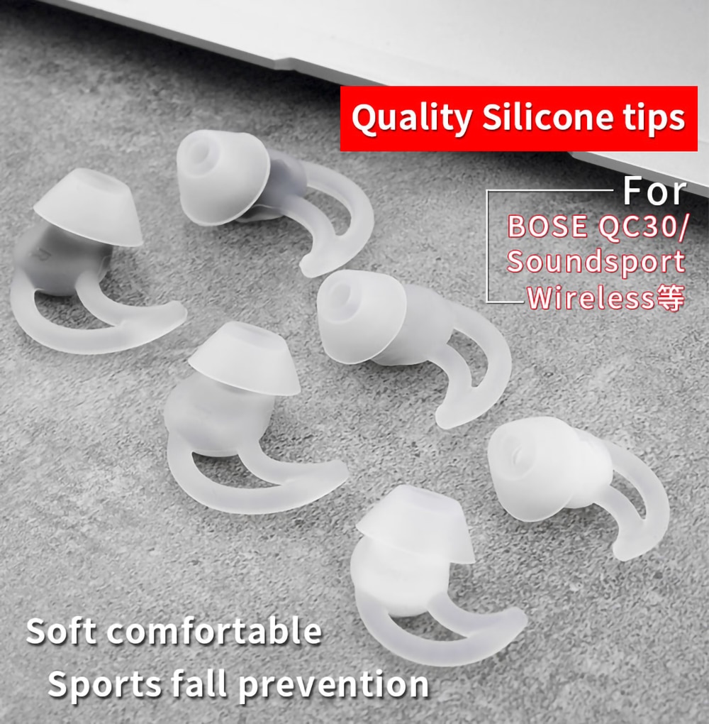 6Pcs Silicone Ear Tips for Sony WI-1000XM2/Sennheiser IE80S Earphone Eartips for HUAWEI Freelace Pro Anti-drop Ear Wing Tips 6Pcs Silicone Ear Tips for Sony WI-1000XM2/Sennheiser IE80S Earphone Eartips for HUAWEI Freelace Pro Anti-drop Ear Wing Tips