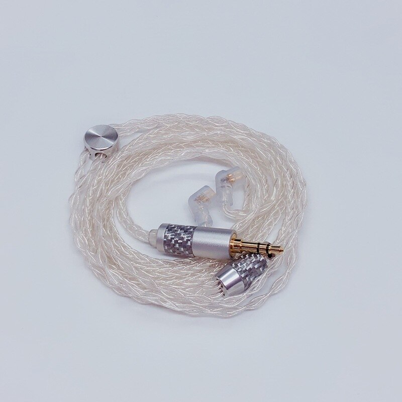 0.78 Protective Sleeve Earphone Cable Is Suitable for UE / QDC / KZ / CCA / TRN Premium Silver Plated Earphone Upgrade Cable