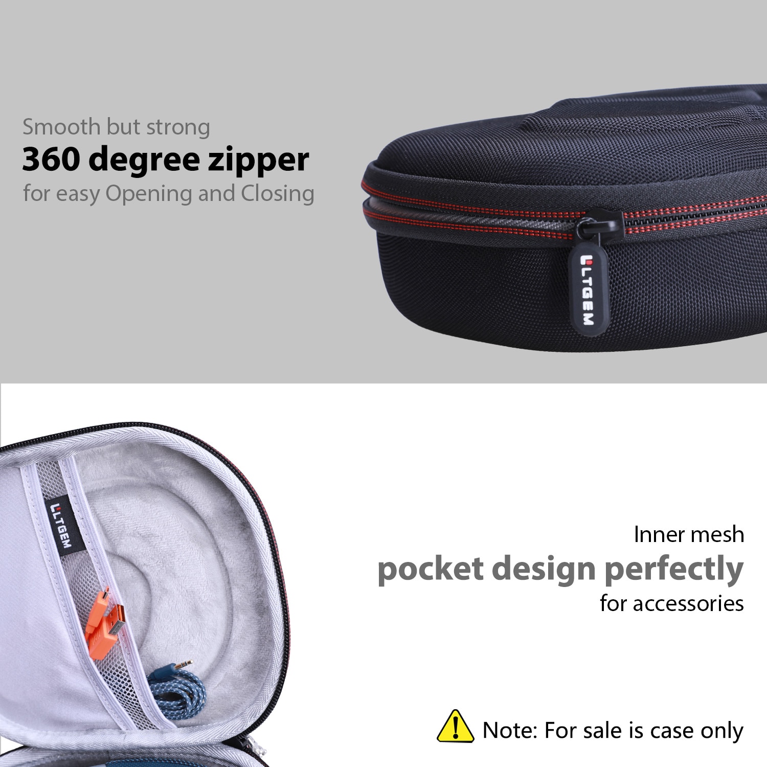 EVA Hard Case for JBL LIVE 650 BT-NC/400BT/500BT Headphone EVA Hard Case for JBL LIVE 650 BT-NC/400BT/500BT Headphone