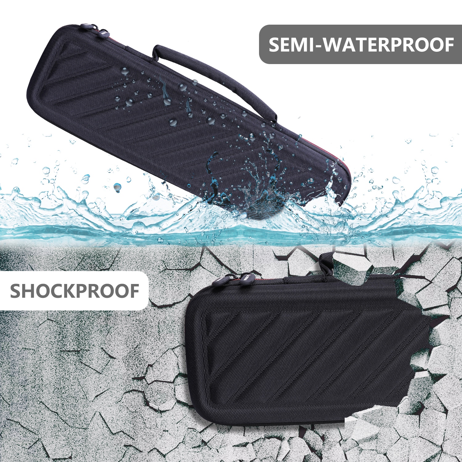Waterproof EVA Hard Case for M Audio Keystation Mini 32 MK3 Ultra Portable MIDI Keyboard Controller