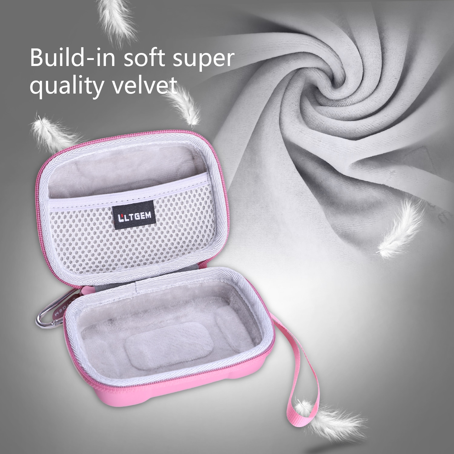 Dustproof Pink EVA Hard Case for JBL Go 3 Portable Speaker With Bluetooth Built-in Battery Dustproof Pink EVA Hard Case for JBL Go 3 Portable Speaker With Bluetooth Built-in Battery
