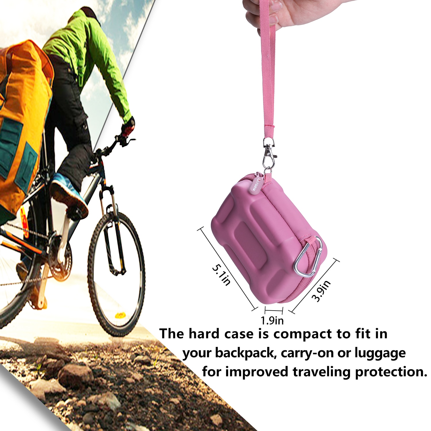 Dustproof Pink EVA Hard Case for JBL Go 3 Portable Speaker With Bluetooth Built-in Battery Dustproof Pink EVA Hard Case for JBL Go 3 Portable Speaker With Bluetooth Built-in Battery