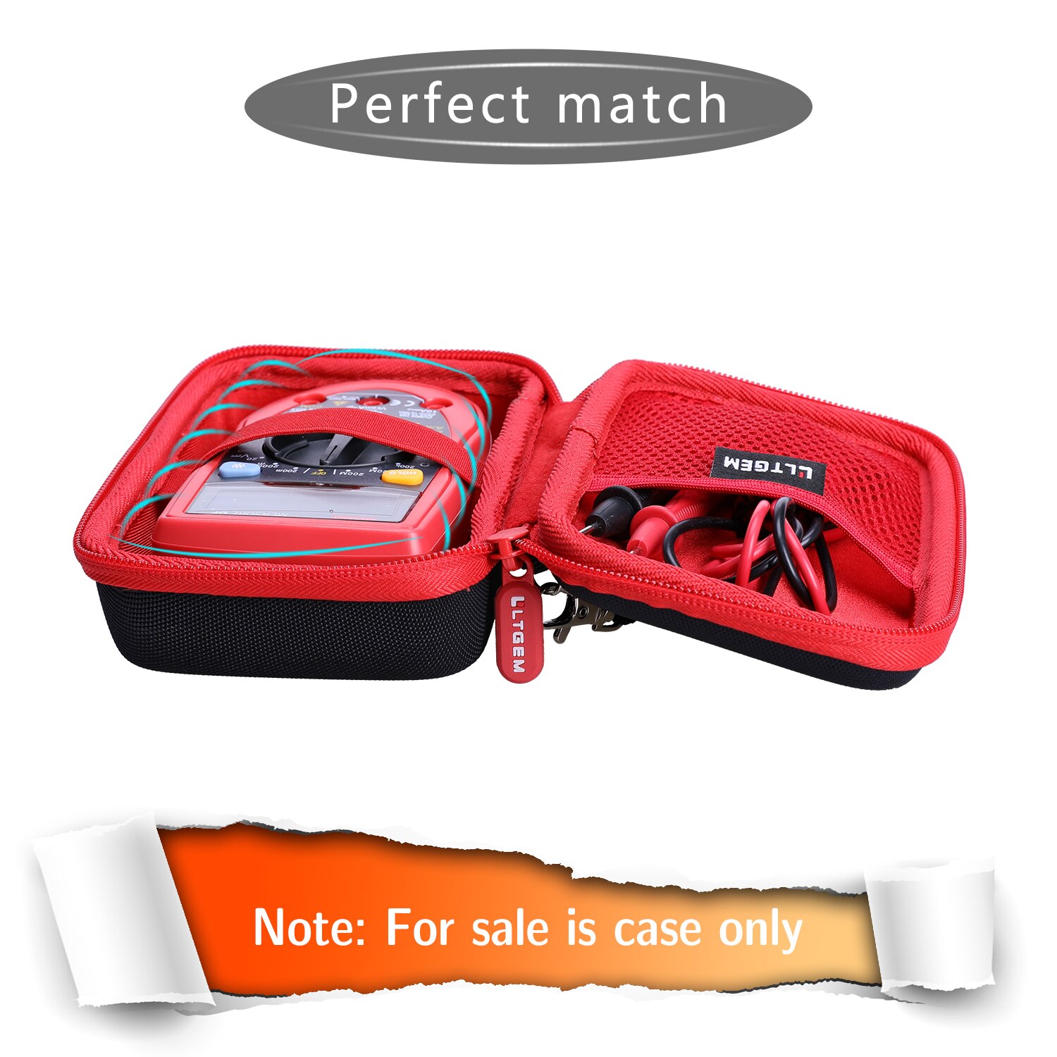 Waterproof EVA Hard Case for Etekcity Digital Multimeter Red,MsR-R500 Waterproof EVA Hard Case for Etekcity Digital Multimeter Red,MsR-R500