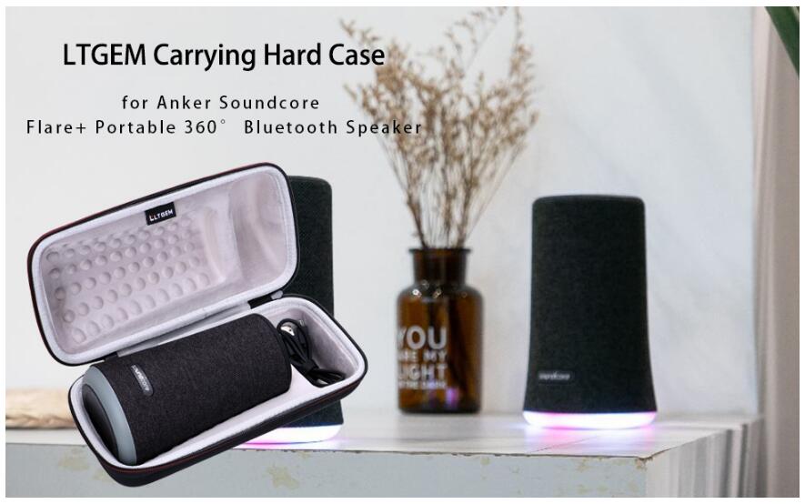 EVA Hard Case for Anker Soundcore Flare+ Plus Portable 360 Bluetooth Speaker