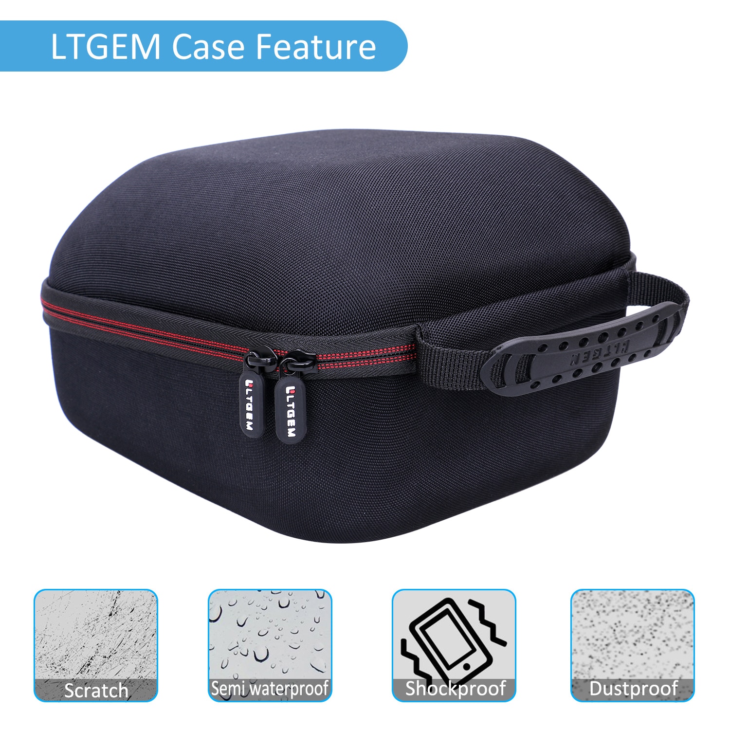 EVA Shockproof Carrying Hard Case for Cricut EasyPress 2, 6x7 Inches EVA Shockproof Carrying Hard Case for Cricut EasyPress 2, 6x7 Inches