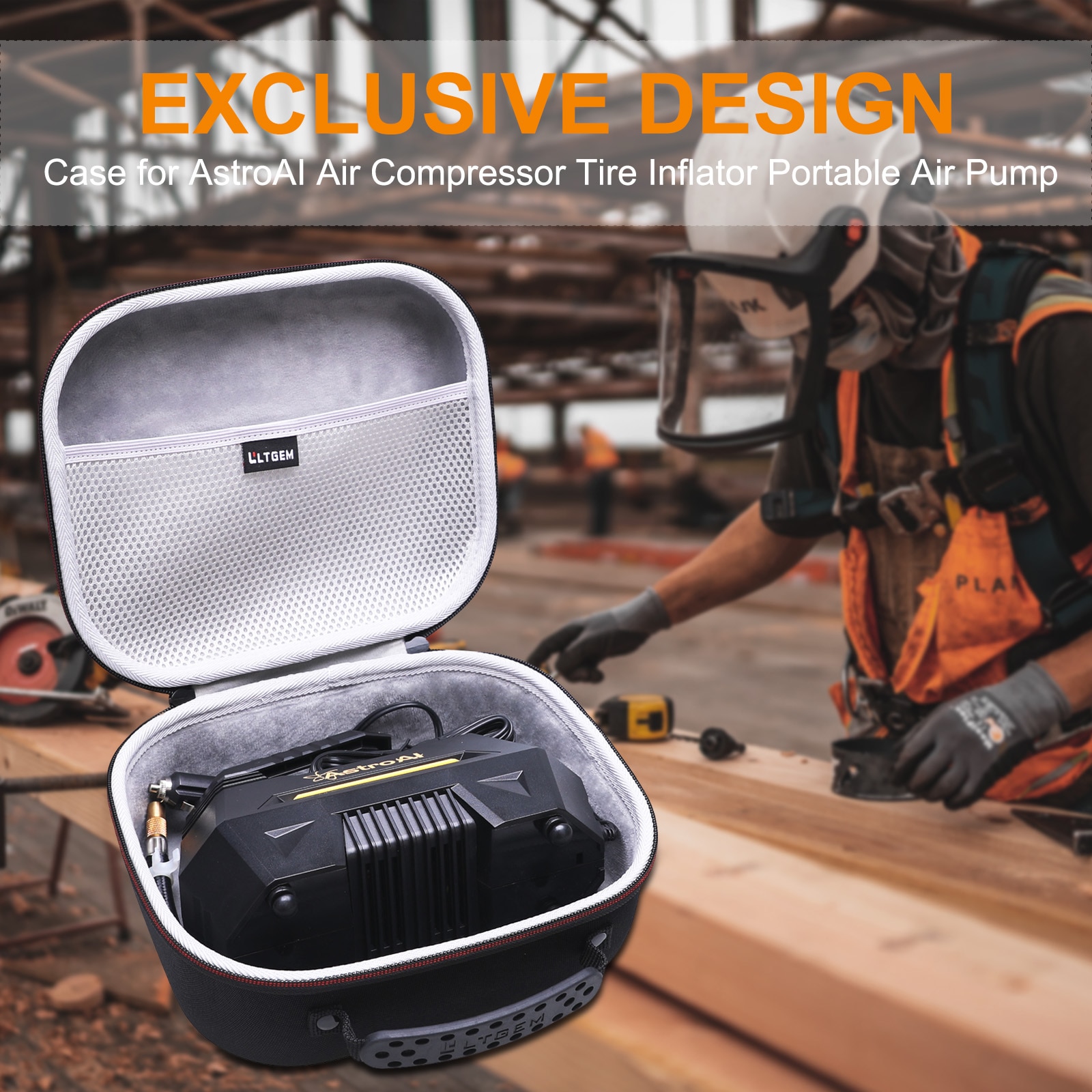 EVA Hard Case for AstroAI Air Compressor Tire Inflator Portable Air Pump Bicycle, Balloons and Other Inflatables EVA Hard Case for AstroAI Air Compressor Tire Inflator Portable Air Pump Bicycle, Balloons and Other Inflatables