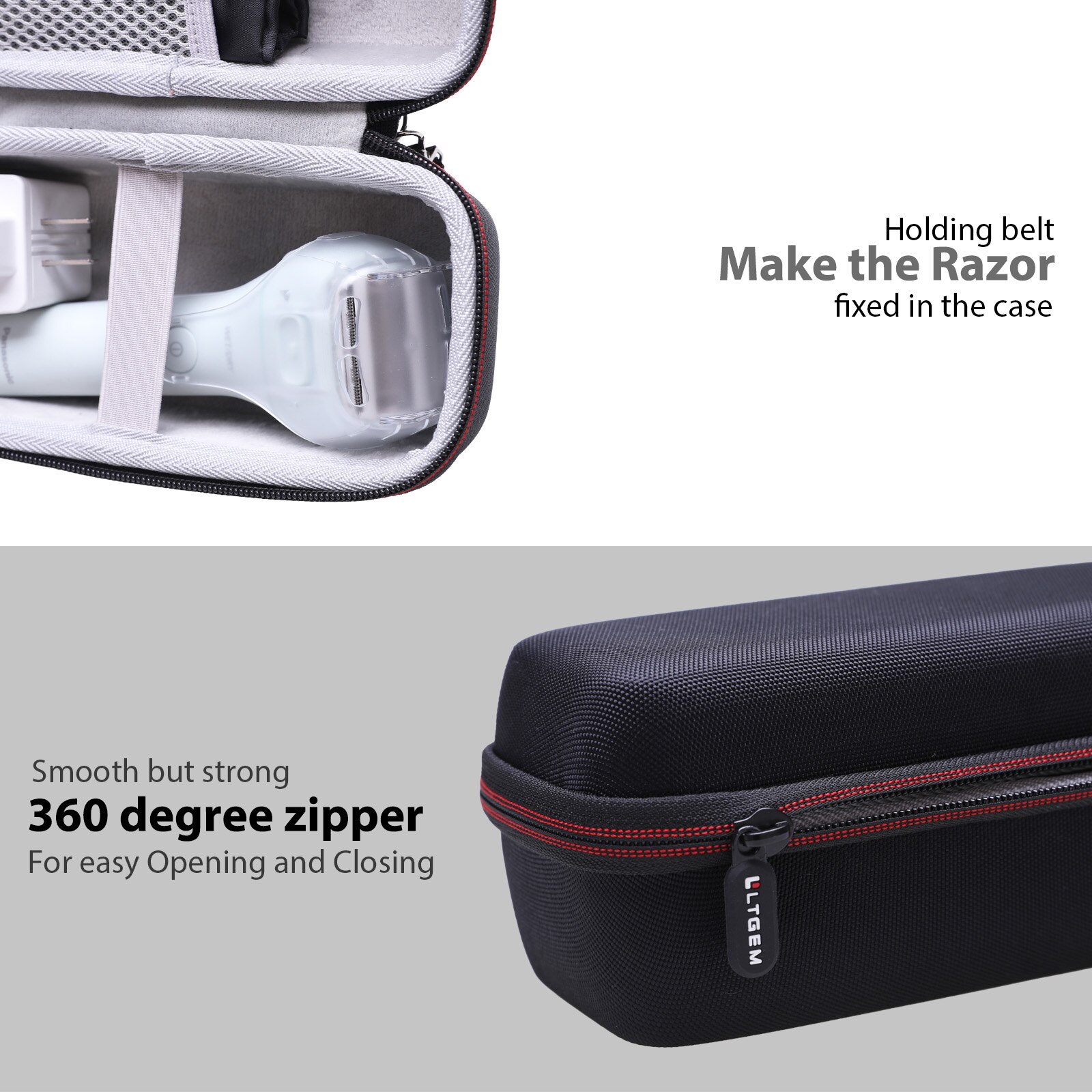 EVA Hard Case for Panasonic Close Curves Electric Razor for Women, Cordless 3-Blade Shaver EVA Hard Case for Panasonic Close Curves Electric Razor for Women, Cordless 3-Blade Shaver