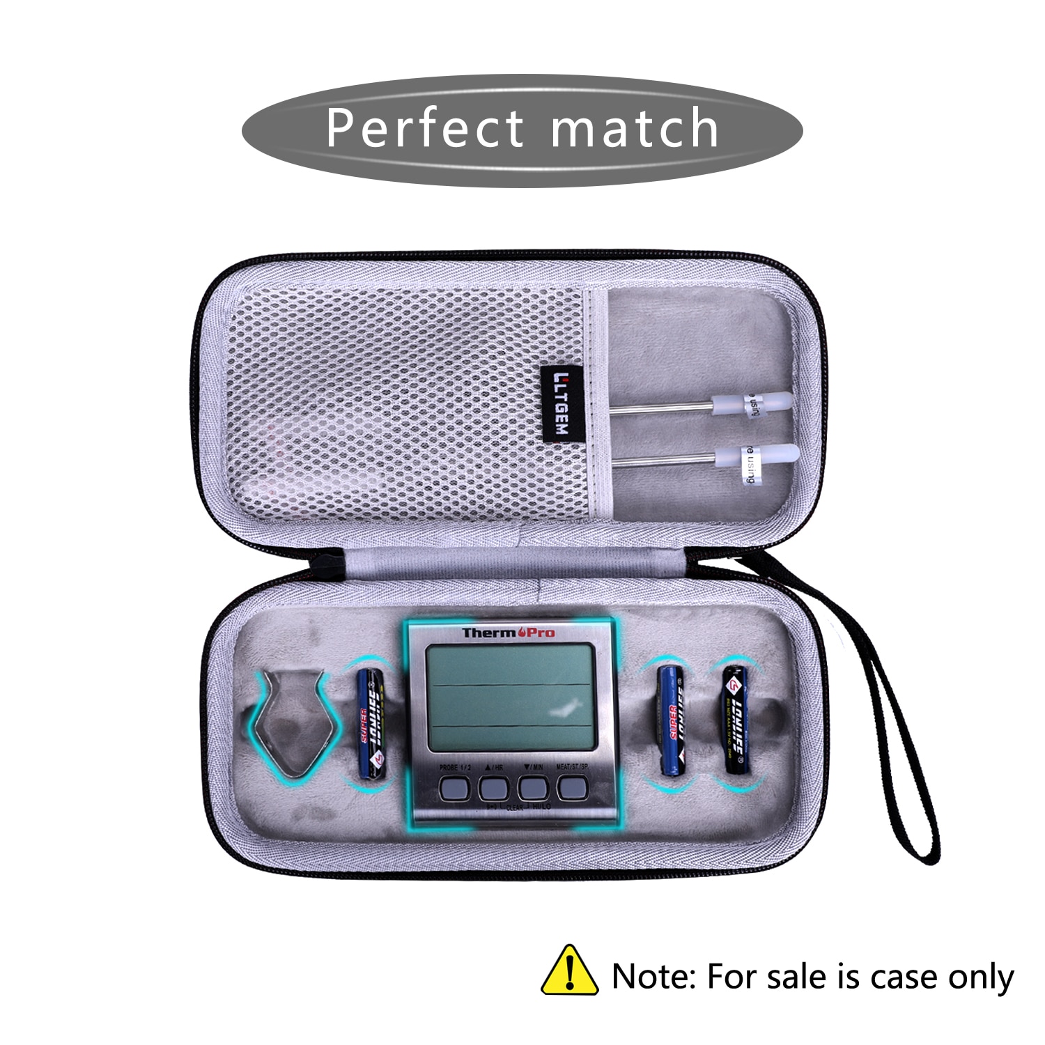 EVA Hard Case for Thermopro TP-17 Dual Probe Digital Cooking Meat Thermometer Large LCD Backlight Food Grill Thermometer EVA Hard Case for Thermopro TP-17 Dual Probe Digital Cooking Meat Thermometer Large LCD Backlight Food Grill Thermometer