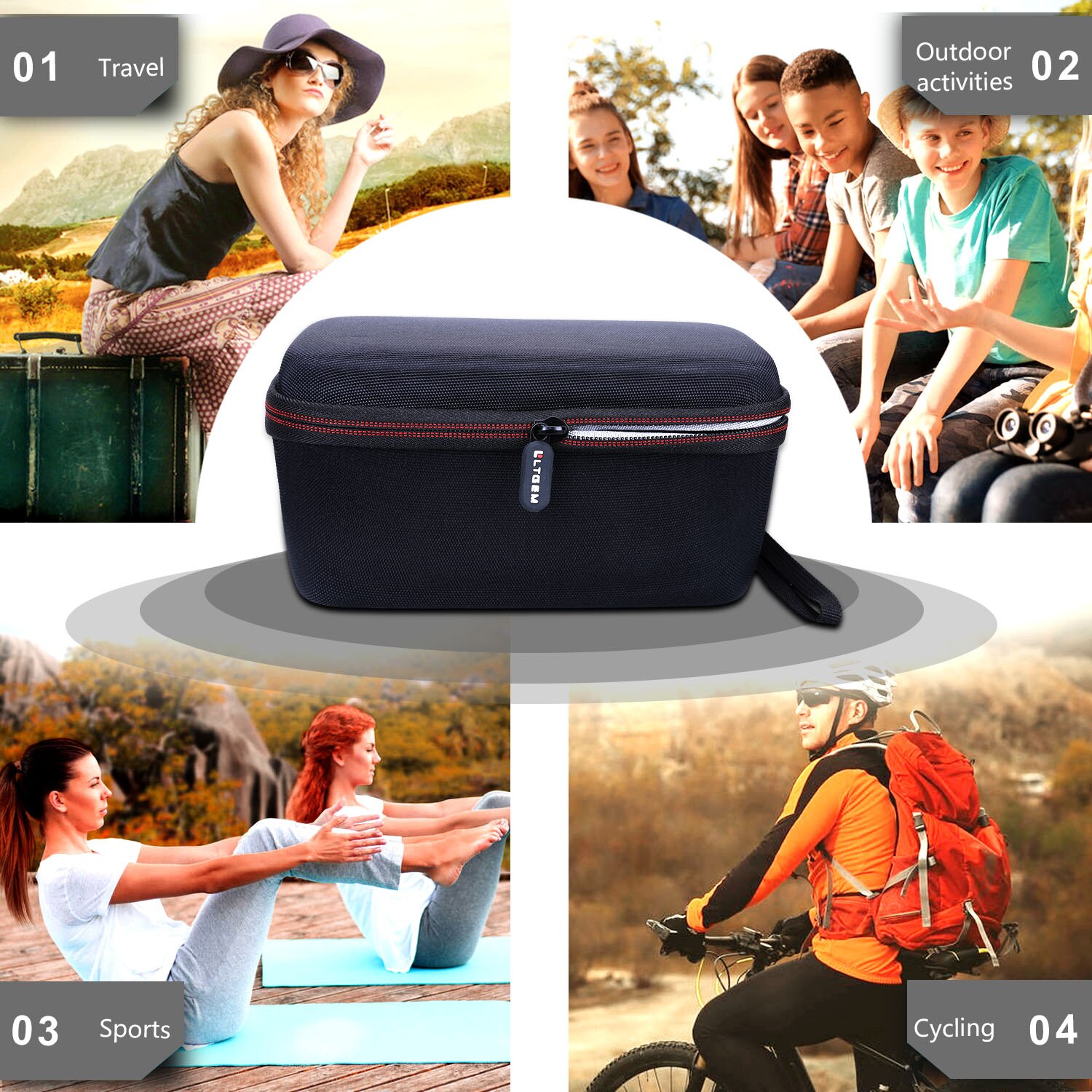 EVA Hard Case for DOSS SoundBox Plus Portable Wireless Bluetooth Speaker Wireless Speaker for Phone, Tablet, TV, and More EVA Hard Case for DOSS SoundBox Plus Portable Wireless Bluetooth Speaker Wireless Speaker for Phone, Tablet, TV, and More