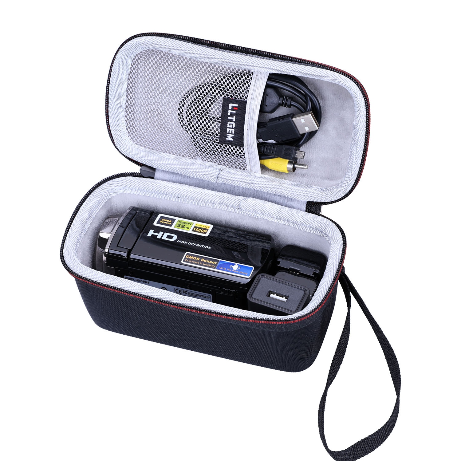 Black EVA Hard Case for Video Camera Camcorder Digital YouTube Vlogging Camera Recorder Kicteck Full HD 1080P 15FPS 24 MP Black EVA Hard Case for Video Camera Camcorder Digital YouTube Vlogging Camera Recorder Kicteck Full HD 1080P 15FPS 24 MP