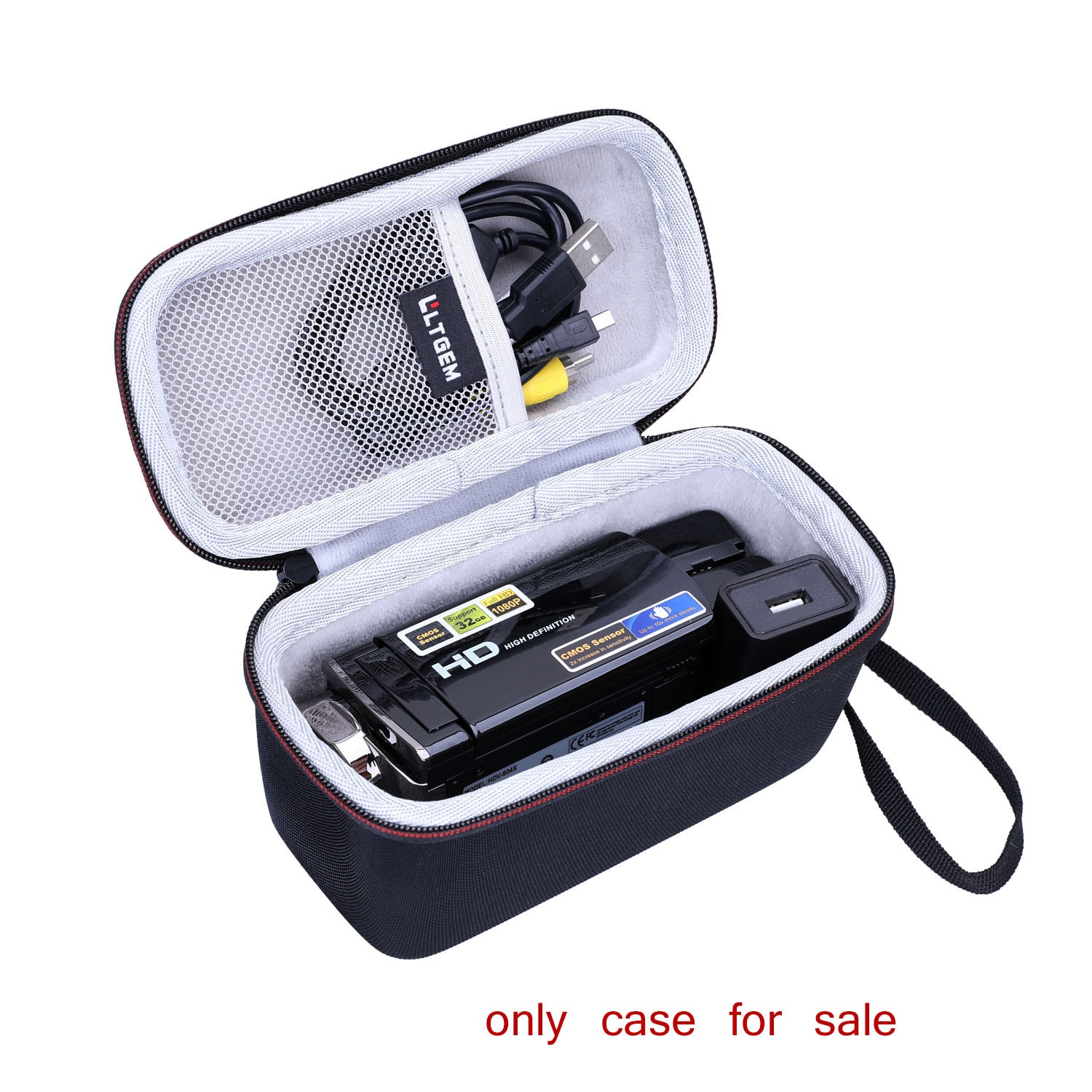 Black EVA Hard Case for Video Camera Camcorder Digital YouTube Vlogging Camera Recorder Kicteck Full HD 1080P 15FPS 24 MP Black EVA Hard Case for Video Camera Camcorder Digital YouTube Vlogging Camera Recorder Kicteck Full HD 1080P 15FPS 24 MP