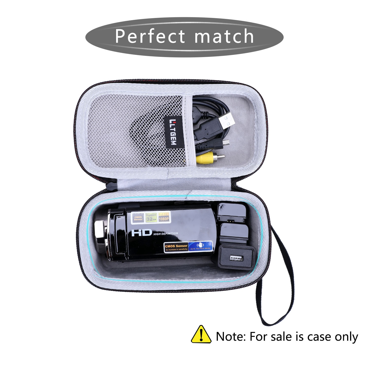 Black EVA Hard Case for Video Camera Camcorder Digital YouTube Vlogging Camera Recorder Kicteck Full HD 1080P 15FPS 24 MP Black EVA Hard Case for Video Camera Camcorder Digital YouTube Vlogging Camera Recorder Kicteck Full HD 1080P 15FPS 24 MP