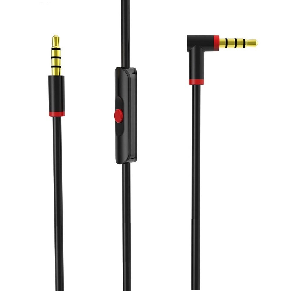 Replacement Beats Audio Cable + Inline Remote/Microphone for Beats by Dr. Dre Headphone Solo 2/3 HD/Studio/Pro/Detox