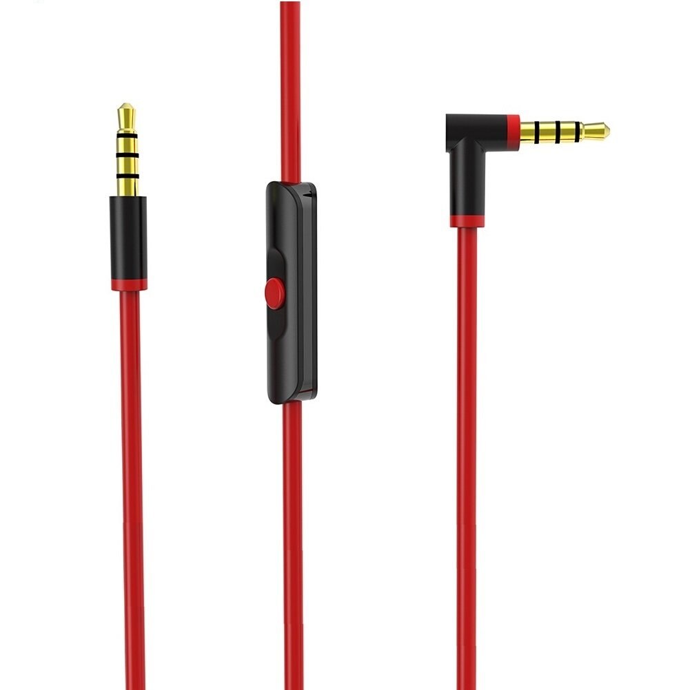 Replacement Beats Audio Cable + Inline Remote/Microphone for Beats by Dr. Dre Headphone Solo 2/3 HD/Studio/Pro/Detox
