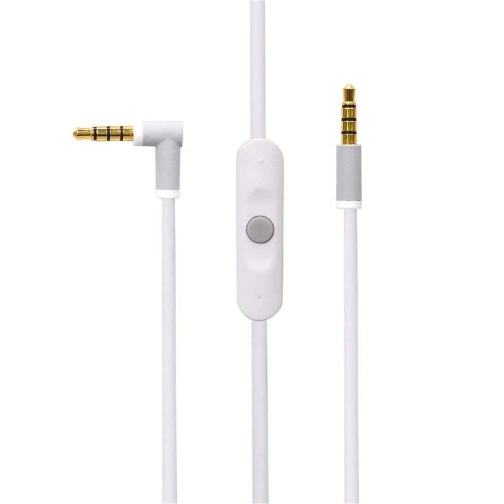 Replacement Beats Audio Cable + Inline Remote/Microphone for Beats by Dr. Dre Headphone Solo 2/3 HD/Studio/Pro/Detox