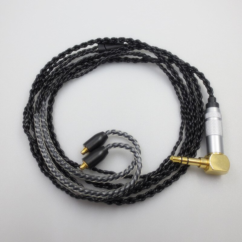 1.2m high quality Silver Plated Headphone Upgrade Cable  for SE535 SE215E846 UE900 W40 earphone cable MMCX Cable