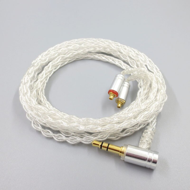 MMCX Replacement Earphone Cable for SE215 SE535 SE846 UE900 Headphone Silver Plated Upgrade Line for HiFi Earphone