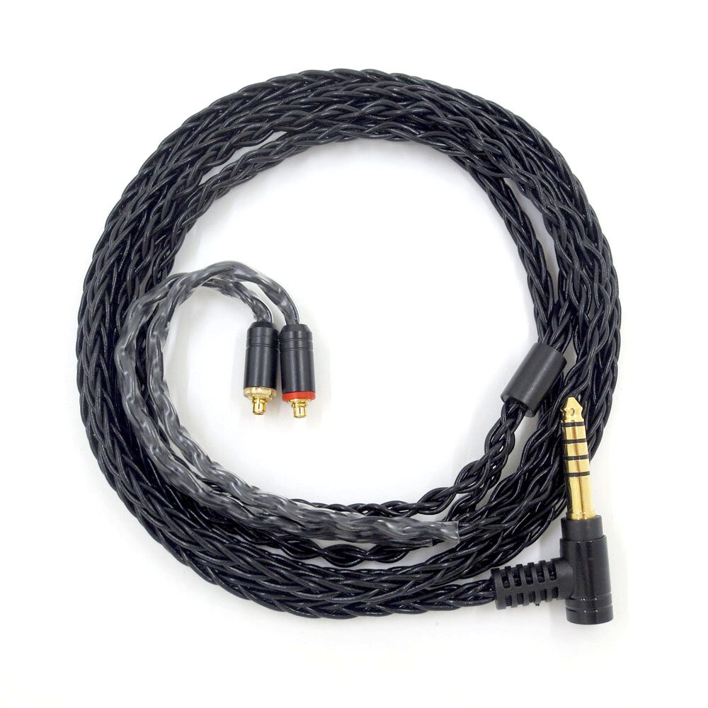 MMCX Replacement Earphone Cable for SE215 SE535 SE846 UE900 Headphone Silver Plated Upgrade Line for HiFi Earphone