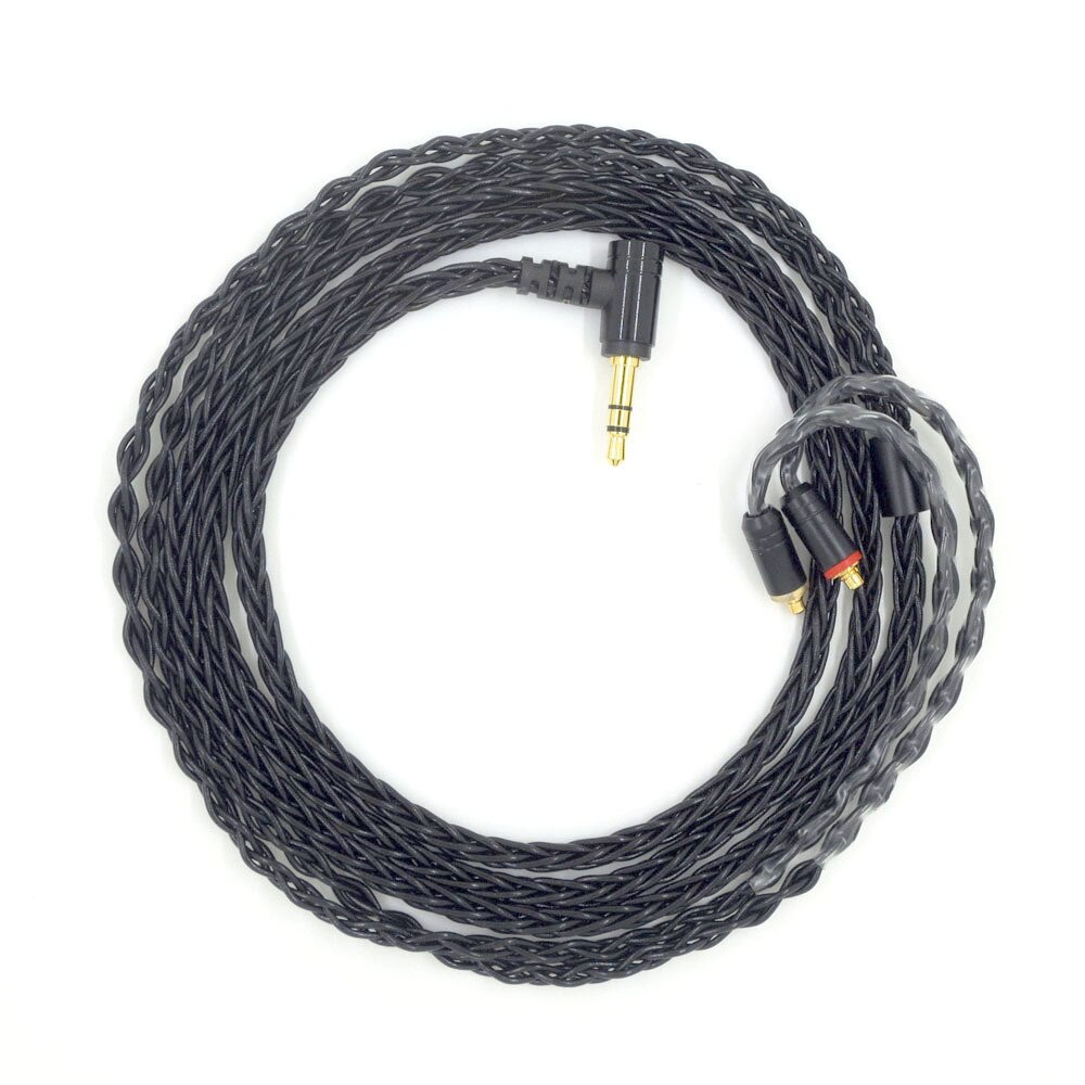 MMCX Replacement Earphone Cable for SE215 SE535 SE846 UE900 Headphone Silver Plated Upgrade Line for HiFi Earphone