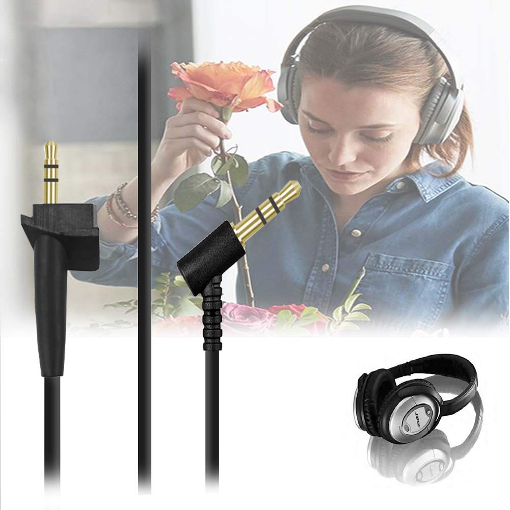 Replacement Cable with Mic Volume Control Microphone Compatible with Bose AE2 AE2i AE2w Headphones Cable