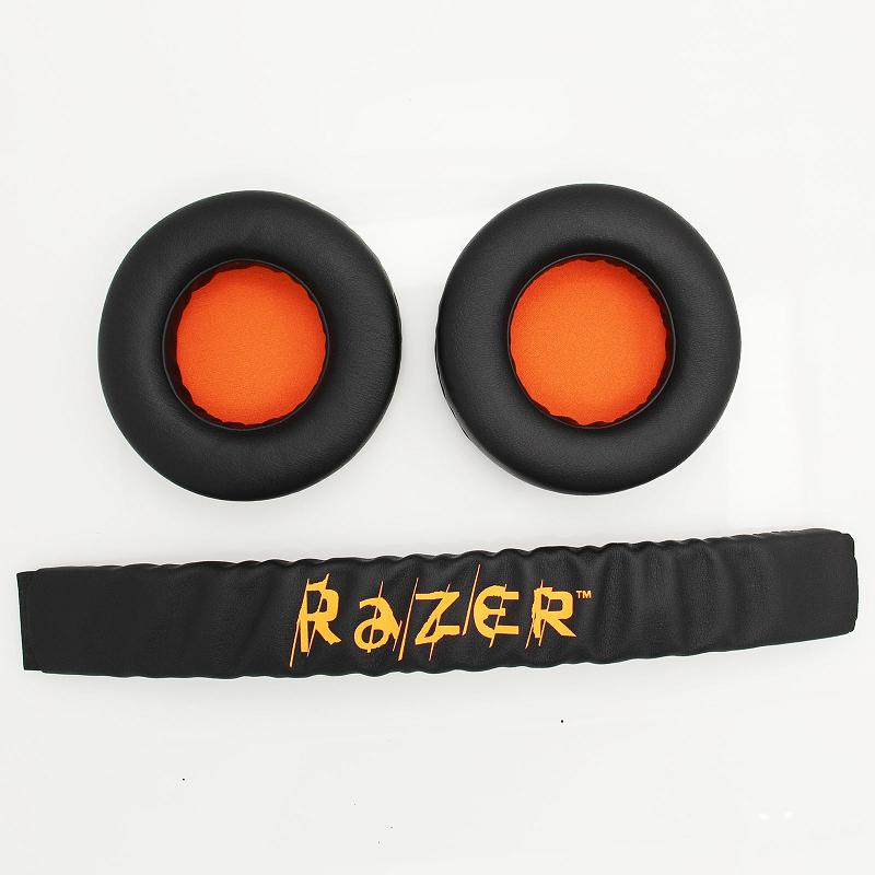 Replacement Earpads + Headband for Razer Electra High Quality Soft Ear Pads Cushion Cover for Razer Electra Gaming Headphone