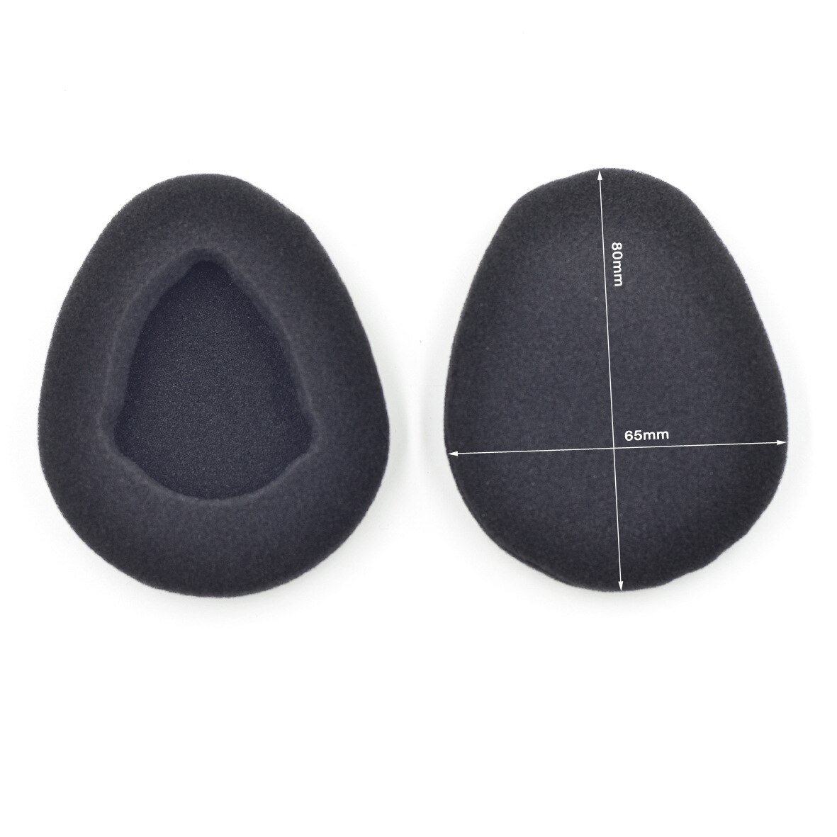 Headphone Replacement Earpads 80x65mm Car Wireless Infrared Earphone Cover Earpads Sponge Pad Cushion Ear Cap 1 Pair