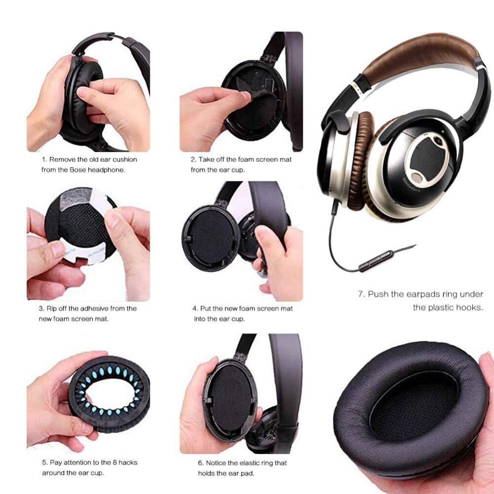 Replacement Ear Pads for Around-Ear 2 (AE2) Around-Ear 2 Wireless (AE2w) SoundTrue Around-Ear 1-2 Headphones Replacement Ear Pads for Around-Ear 2 (AE2) Around-Ear 2 Wireless (AE2w) SoundTrue Around-Ear 1-2 Headphones