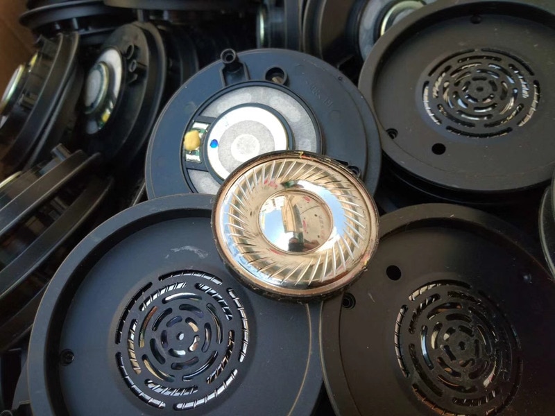 Awesome HiFi sound DIY 50mm Speaker 50 Ohm Titanium drivers include front cover