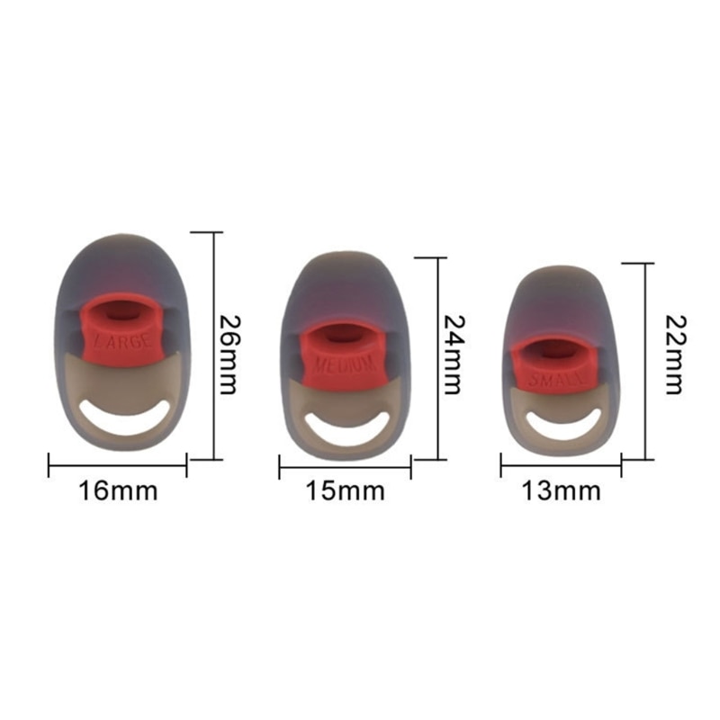 3pair Silicone In-Ear Earphone Covers Cap Earbud Tips Replacement for HyperX Cloud Earbuds Headset Earplug Ear pads Eartips