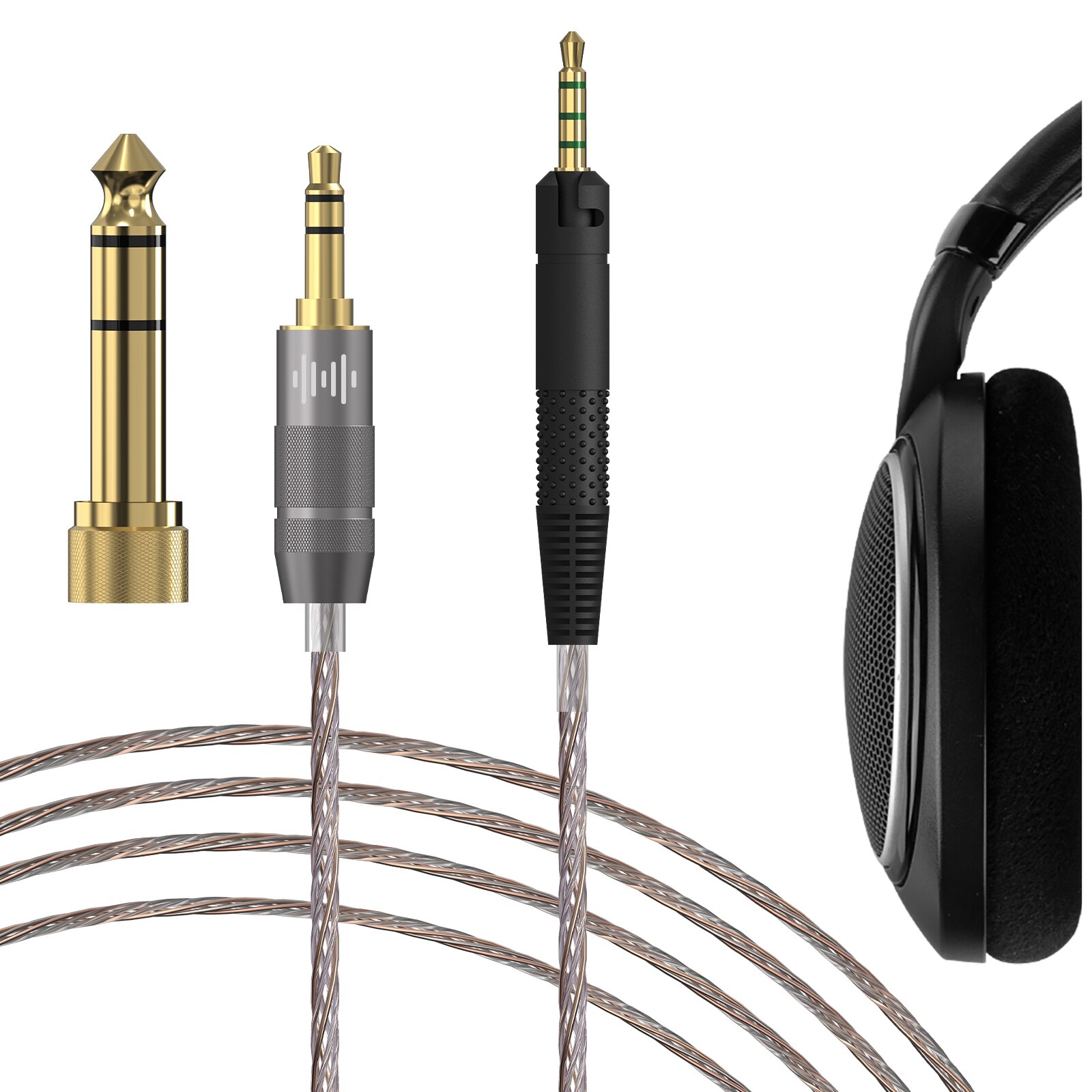Apollo Copper Silver Mixed Upgrade Audio Cable for Sennheiser HD 400PRO, 598SR, 598 Cable, 2.5mm Replacement Headphones Apollo Copper Silver Mixed Upgrade Audio Cable for Sennheiser HD 400PRO, 598SR, 598 Cable, 2.5mm Replacement Headphones