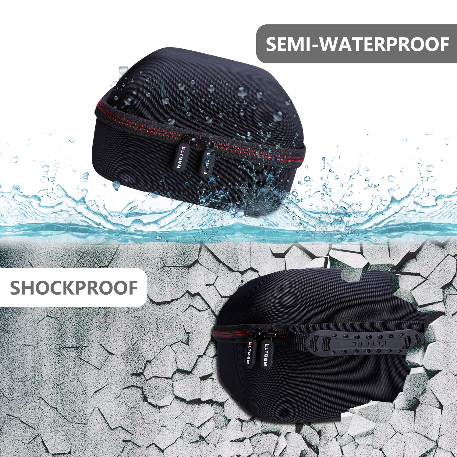 Waterproof EVA Hard Case for 3M Medium Reusable Half-Mask Respirator Face Piece 1/2 Mask DEWALT Safety Goggle/Filter Waterproof EVA Hard Case for 3M Medium Reusable Half-Mask Respirator Face Piece 1/2 Mask DEWALT Safety Goggle/Filter