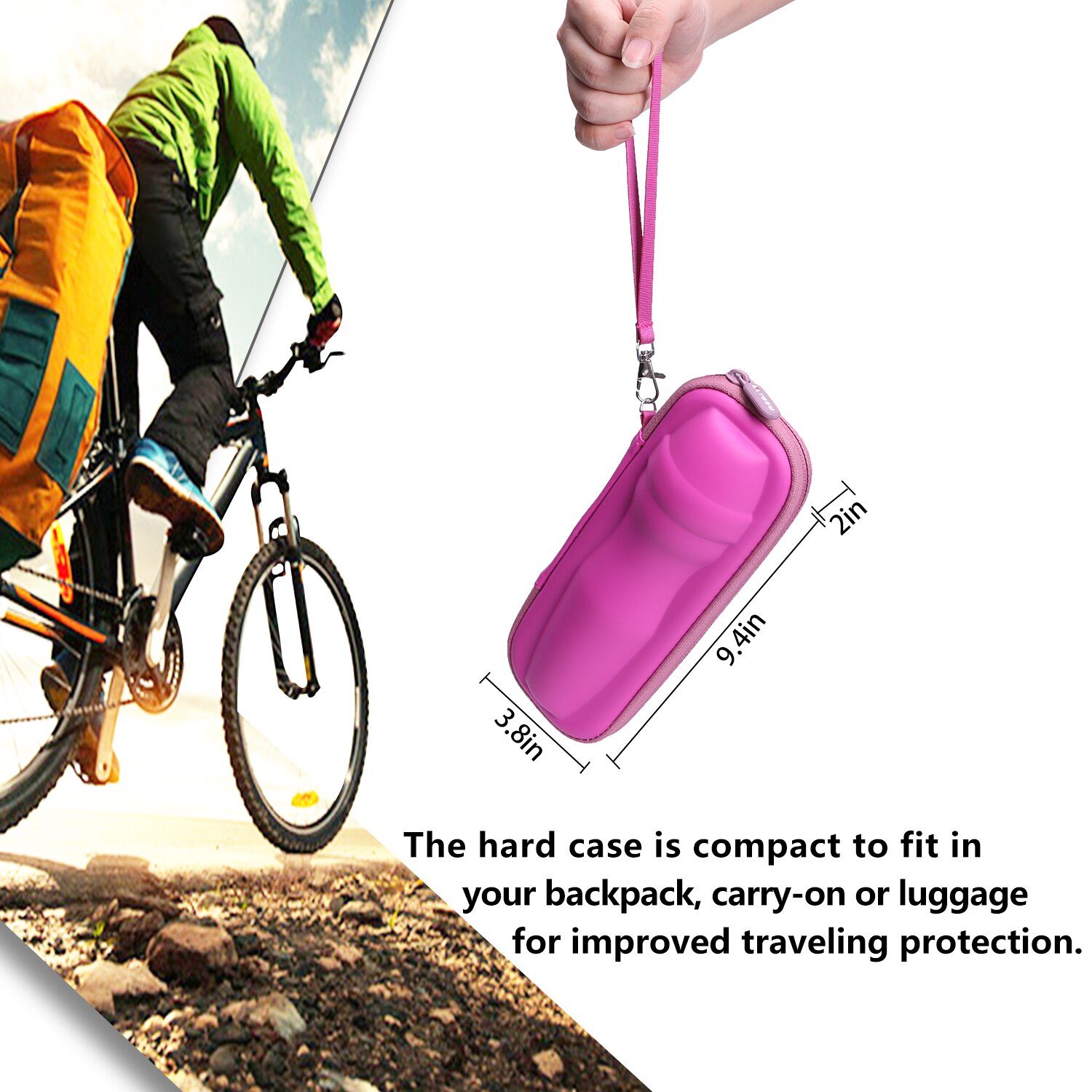 Waterproof EVA Hard Case for Kidzlane Karaoke Microphone For Kids-pink Waterproof EVA Hard Case for Kidzlane Karaoke Microphone For Kids-pink