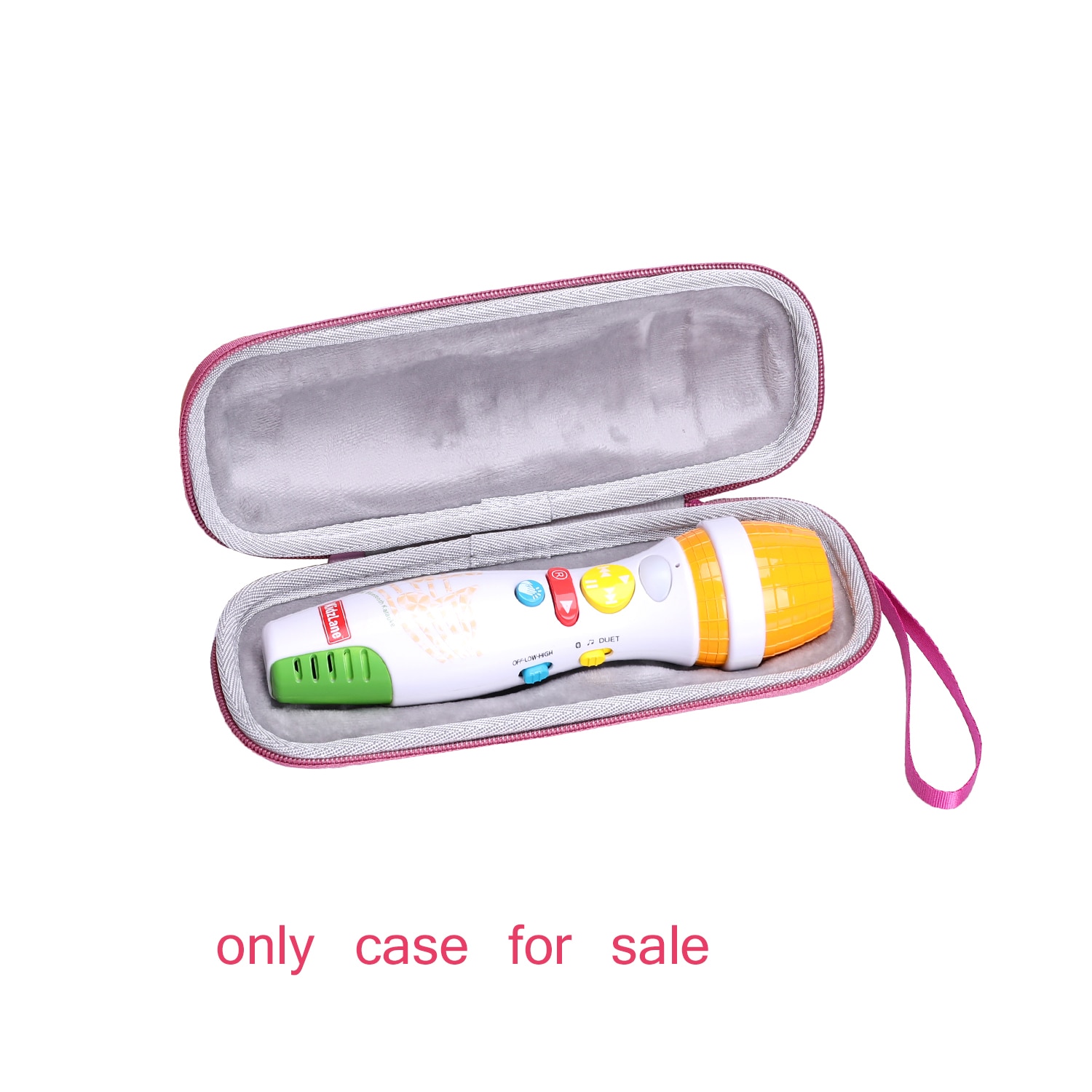 Waterproof EVA Hard Case for Kidzlane Karaoke Microphone For Kids-pink Waterproof EVA Hard Case for Kidzlane Karaoke Microphone For Kids-pink