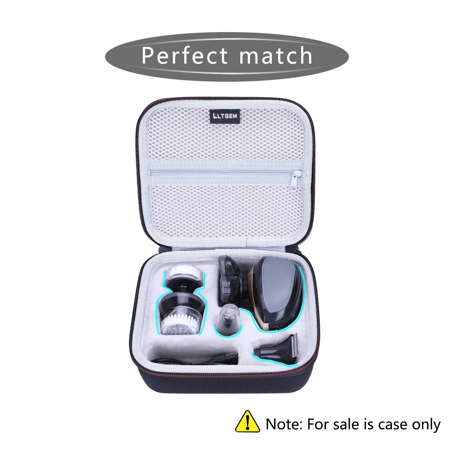 Waterproof EVA Hard Case for Electric Razor for Men Head Shaver for Bald Men Grooming Kit 5 in 1 Wet Dry Rotary Shavers Waterproof EVA Hard Case for Electric Razor for Men Head Shaver for Bald Men Grooming Kit 5 in 1 Wet Dry Rotary Shavers