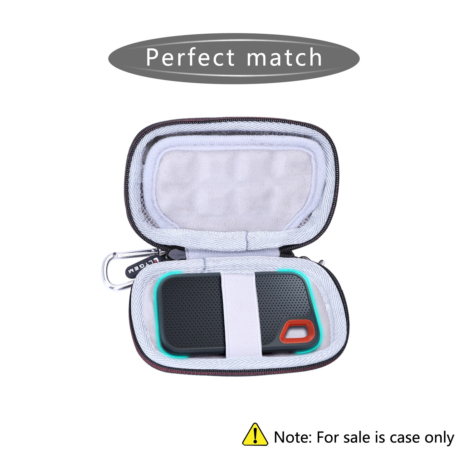 Black EVA Hard Case for Sandisk 1TB Extreme Portable External SSD-Up to 550MB/s-USB-C,USB 3.1-SDSSDE60-1T00-G25 Black EVA Hard Case for Sandisk 1TB Extreme Portable External SSD-Up to 550MB/s-USB-C,USB 3.1-SDSSDE60-1T00-G25