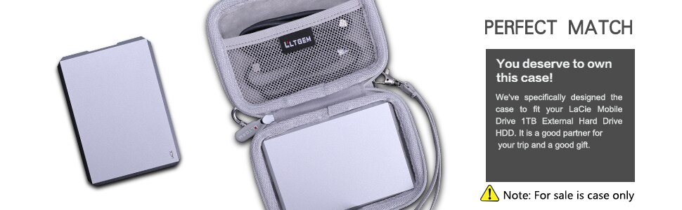 Waterproof EVA Hard Case for Lacle Mobile Drive 1 TB External Hard Drive HDD Waterproof EVA Hard Case for Lacle Mobile Drive 1 TB External Hard Drive HDD