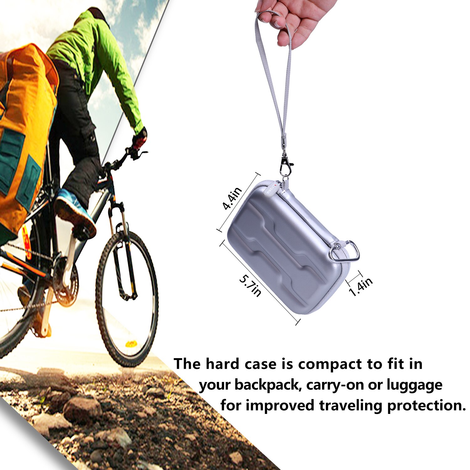 Waterproof EVA Hard Case for Lacle Mobile Drive 1 TB External Hard Drive HDD Waterproof EVA Hard Case for Lacle Mobile Drive 1 TB External Hard Drive HDD
