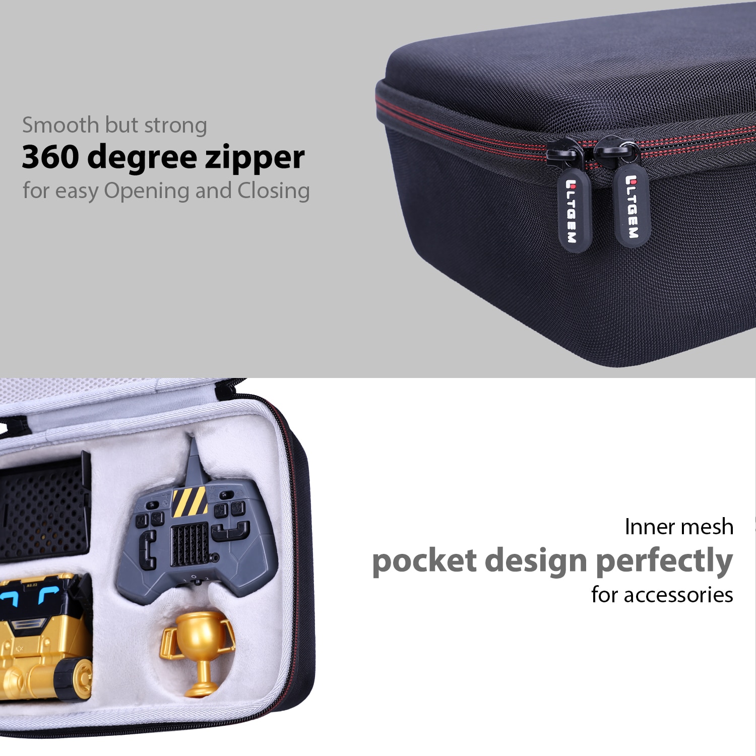 EVA Hard Case for Really Rad Robots-Mibro Gold-Plays,Talks,and Pranks EVA Hard Case for Really Rad Robots-Mibro Gold-Plays,Talks,and Pranks
