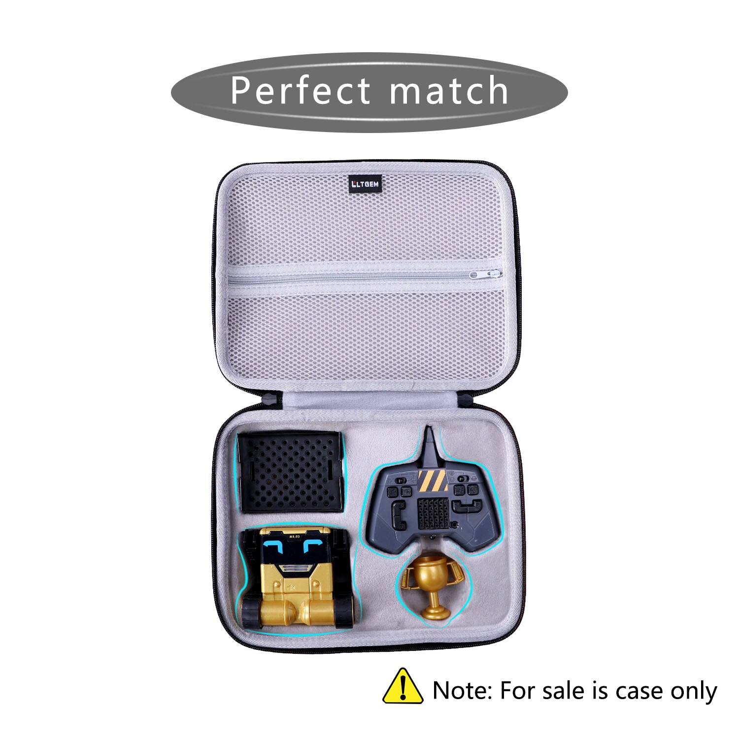 EVA Hard Case for Really Rad Robots-Mibro Gold-Plays,Talks,and Pranks EVA Hard Case for Really Rad Robots-Mibro Gold-Plays,Talks,and Pranks