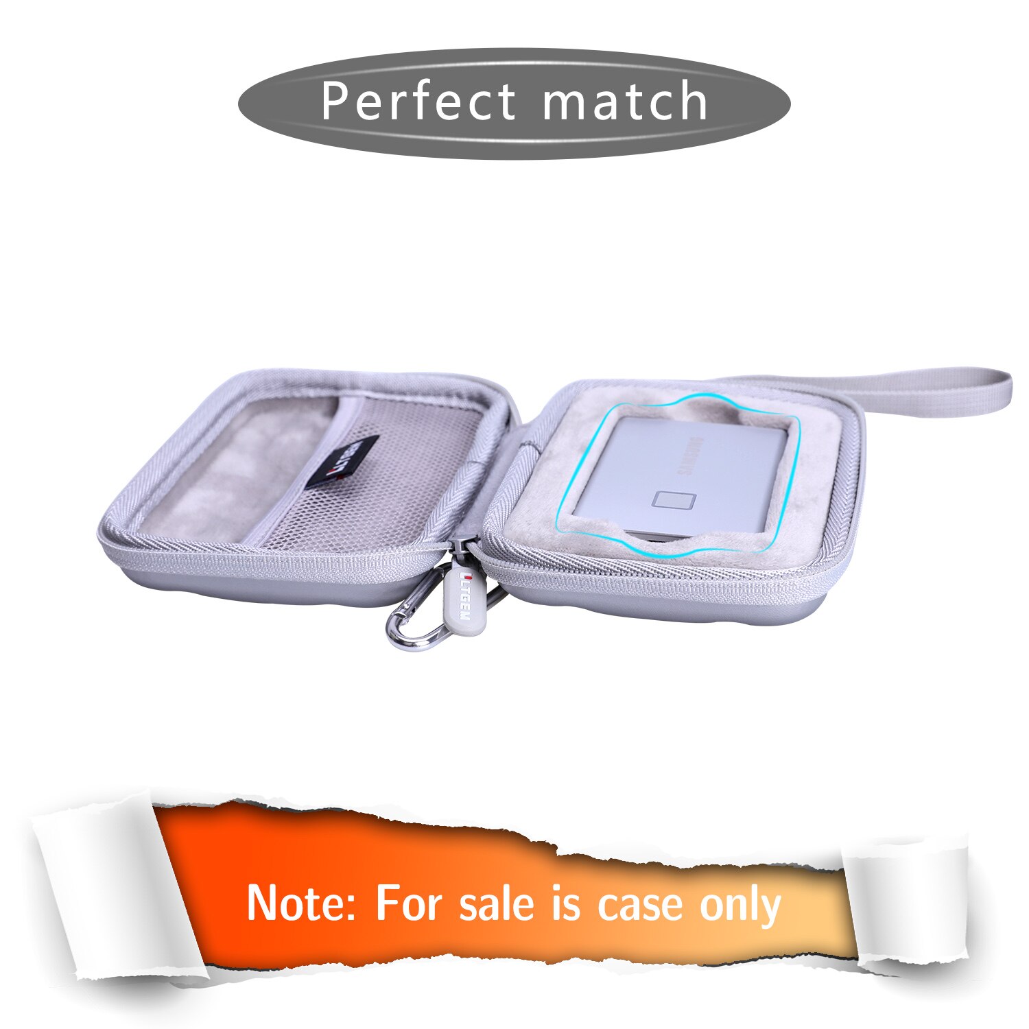 Waterproof EVA Silver Hard Case for Samsung T7 Touch Portable SSD-500GB-USB 3.2(MU-PC500S/WW),Silver) Waterproof EVA Silver Hard Case for Samsung T7 Touch Portable SSD-500GB-USB 3.2(MU-PC500S/WW),Silver)